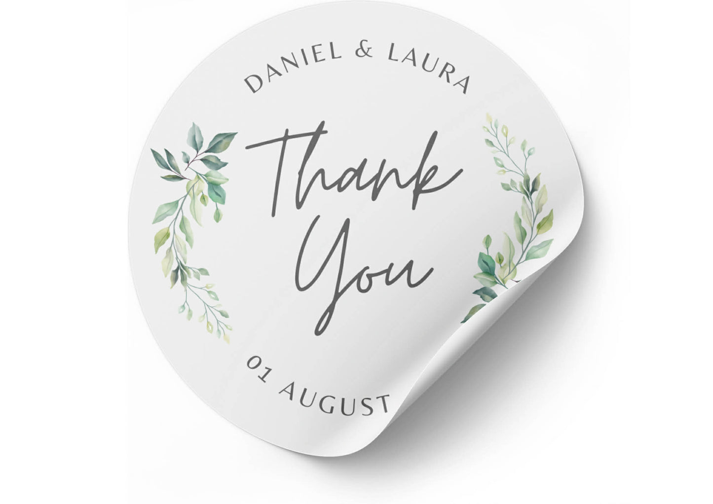 Thankyou For Wedding Attendance Round Peel & Stick Stickers