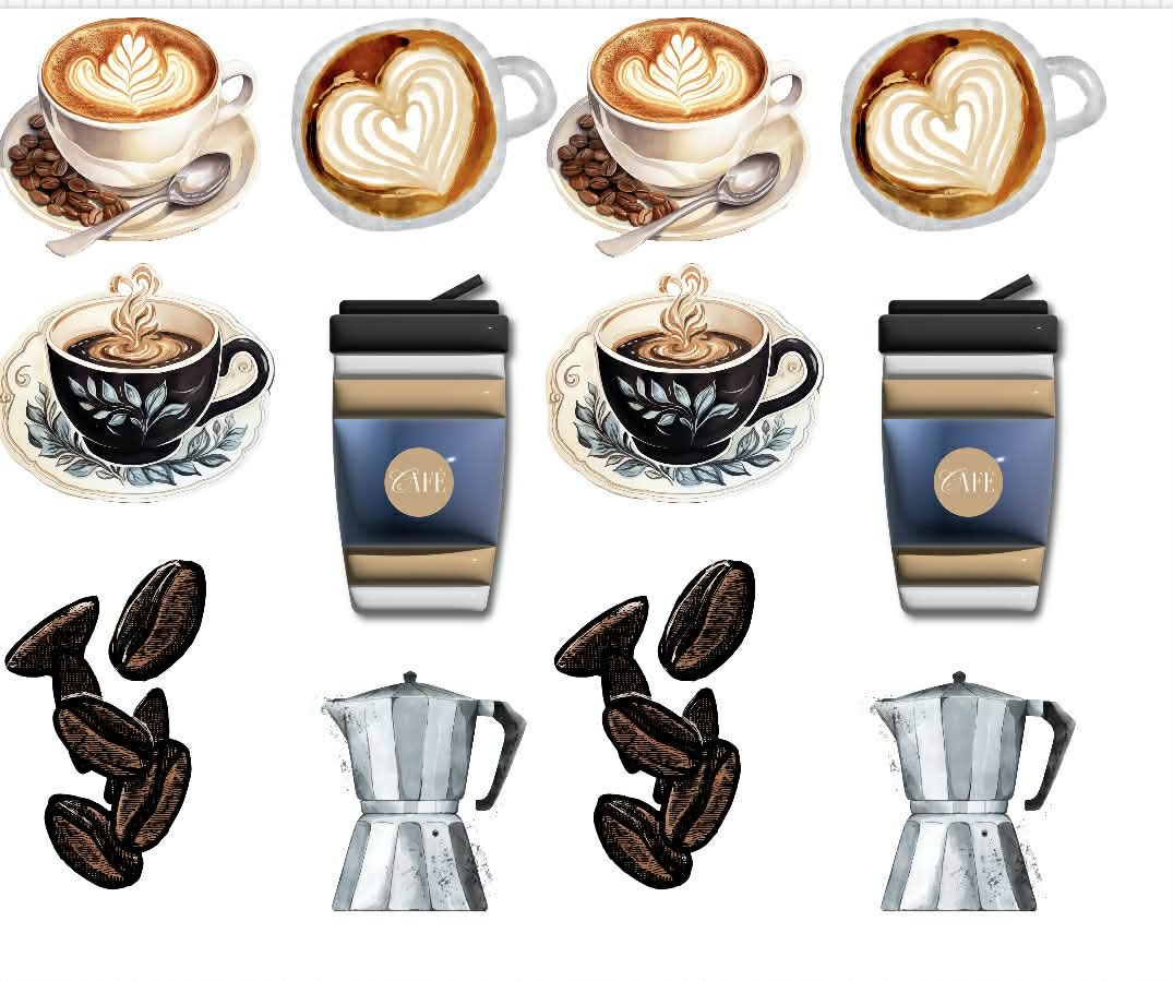 A Baby Is Brewing Themed Sticker Set Up