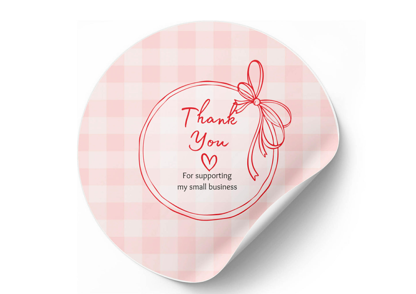 Thankyou For Your Purchase Round Peel & Stick Stickers