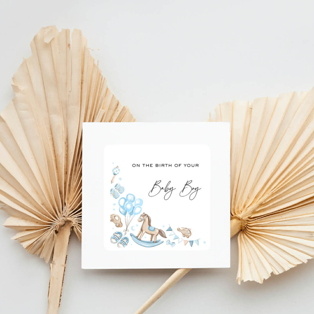 On The Birth Of Your Baby Boy Card