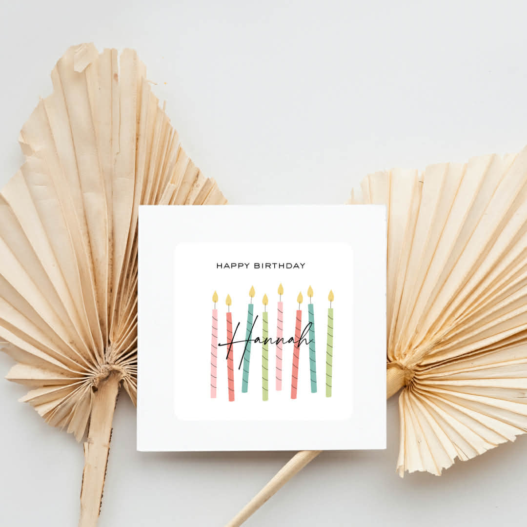 Happy Birthday Personalised Card