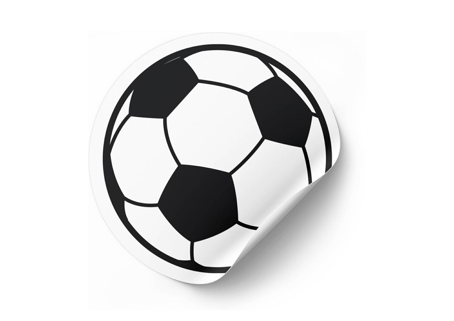 Football Themed Party Round Peel & Stick Stickers