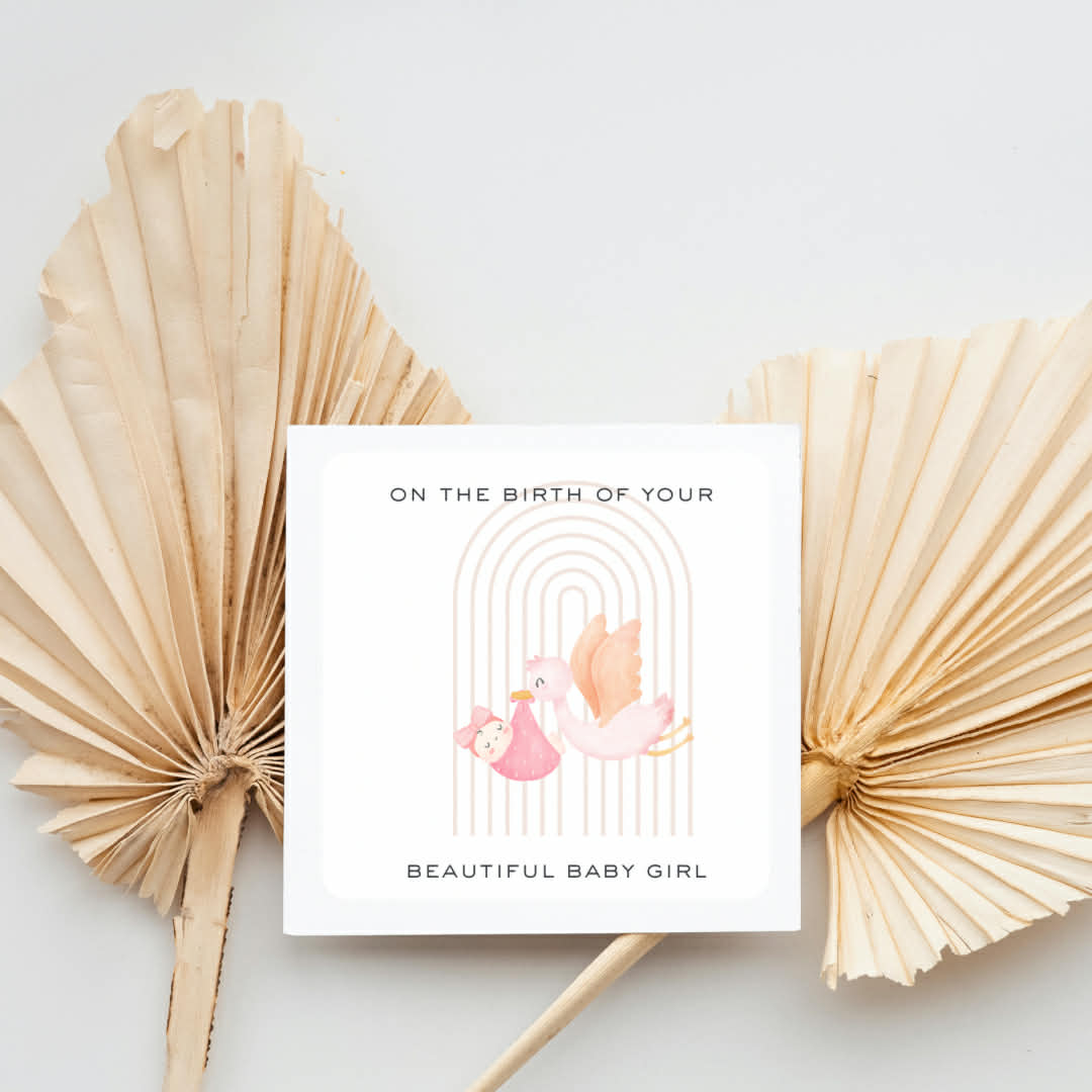 Baby Girl Birth Card
