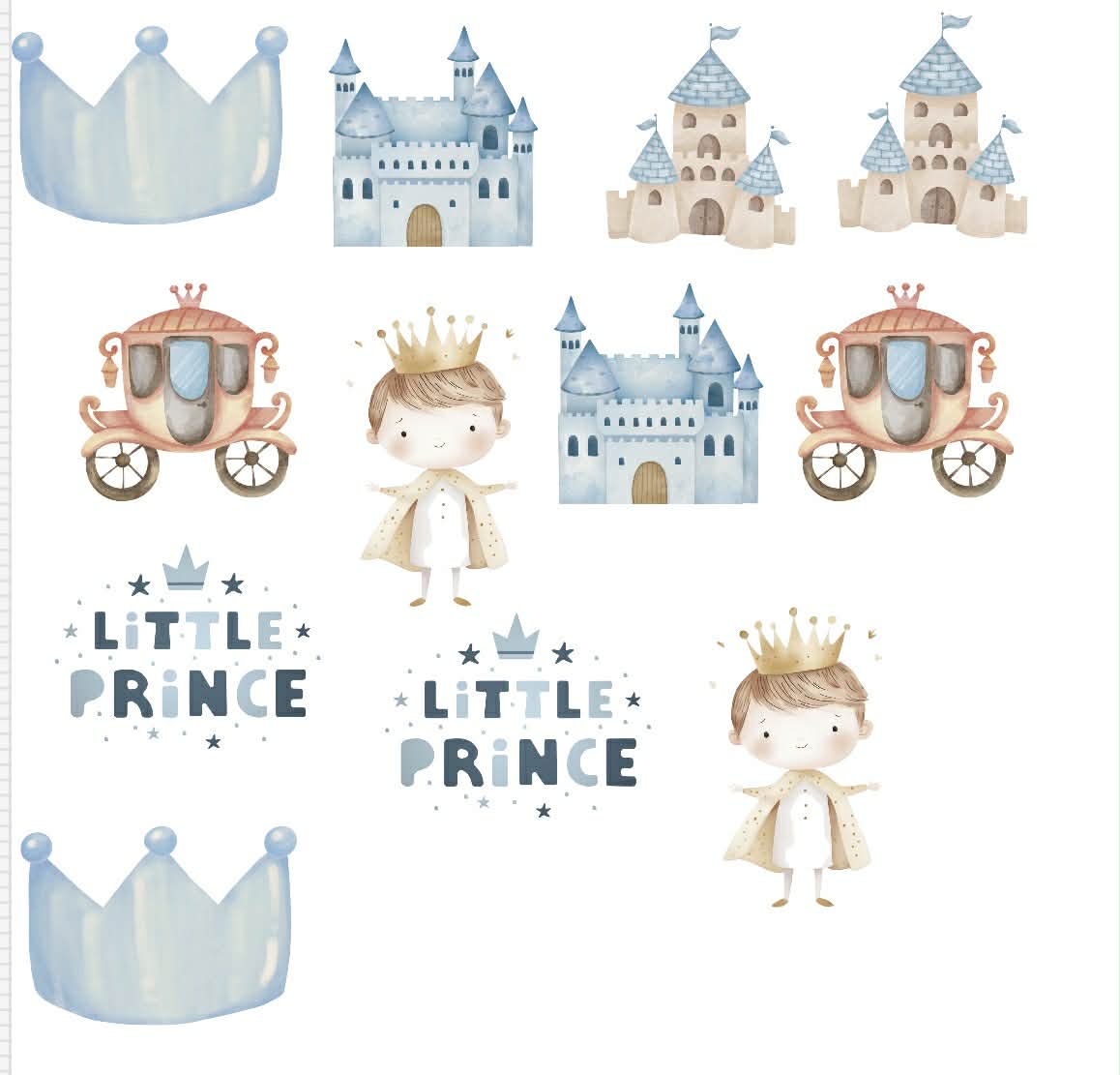 Little Prince Themed Sticker Set Up