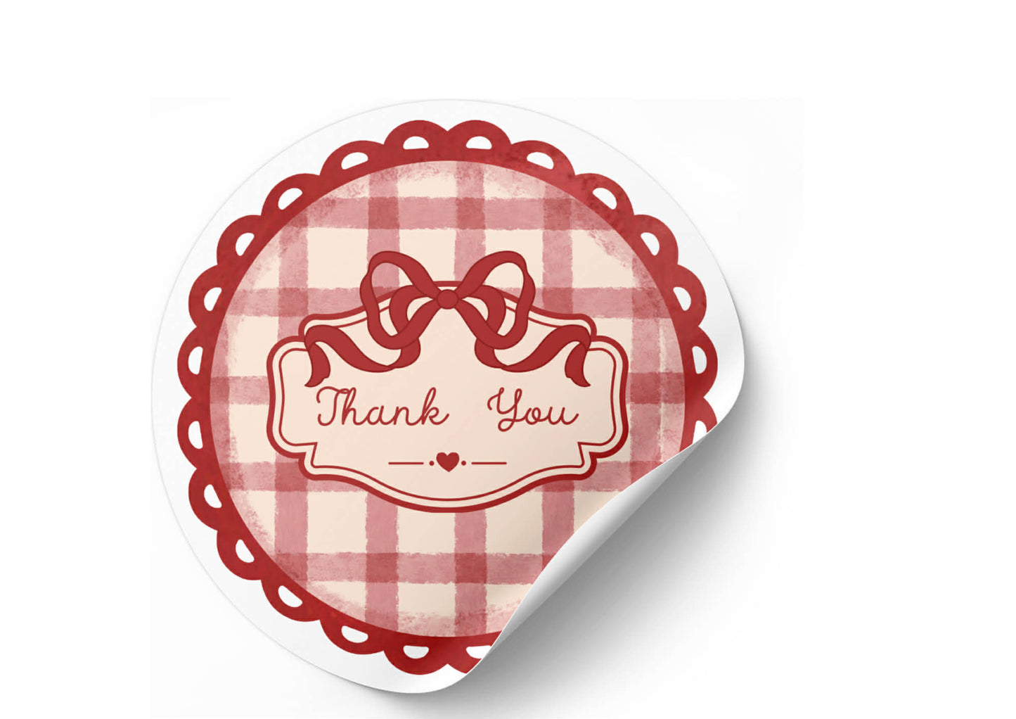 Thankyou Round Peel & Stick Stickers