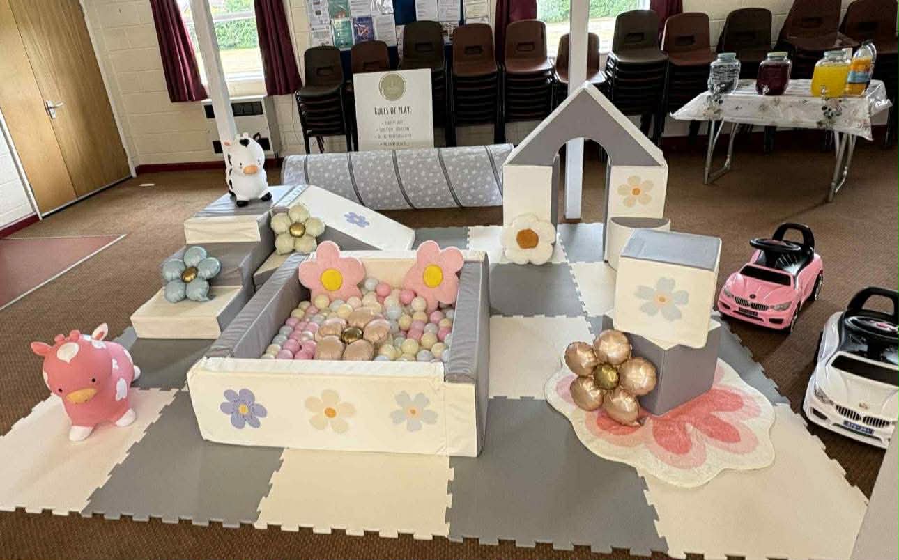 Floral Themed Sticker Set Up