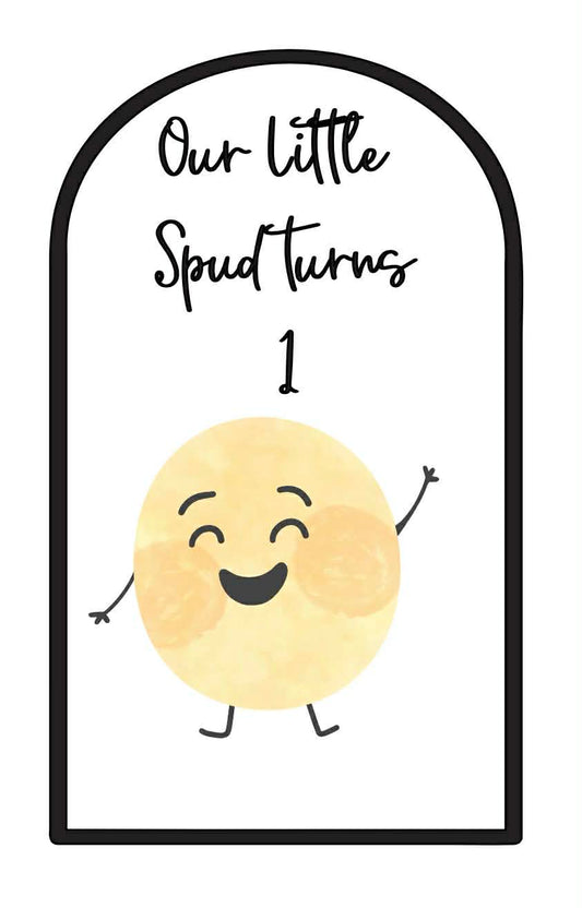 Little Spud Arch Board Vinyl & Sticker Set Up