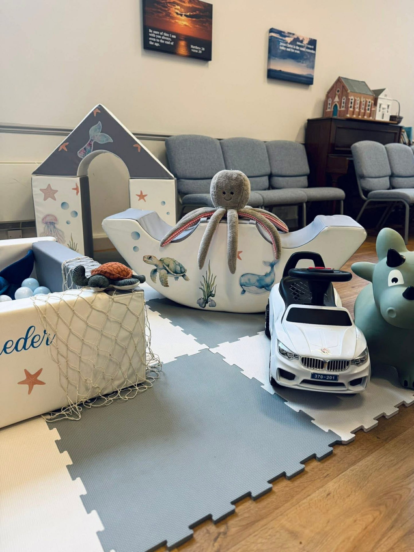 Under The Sea Themed Sticker Set Up