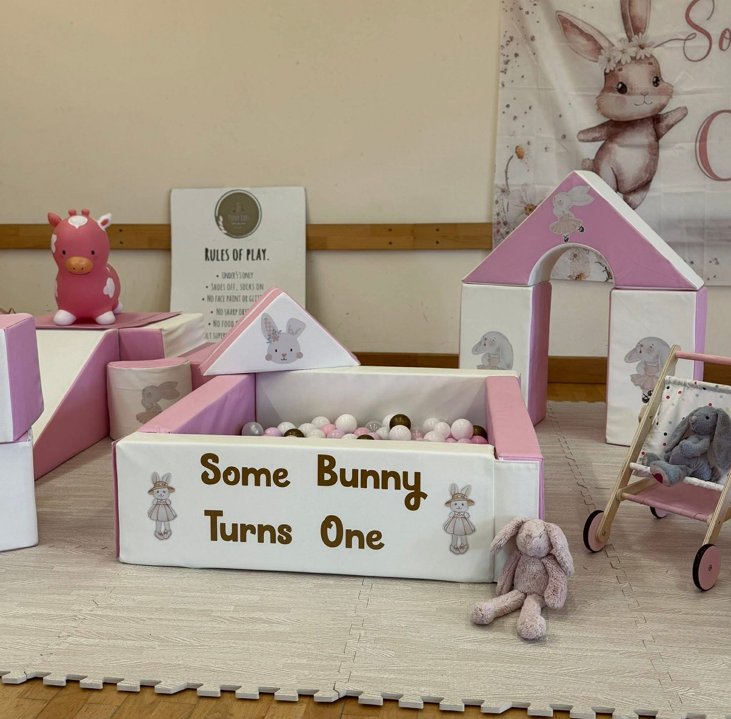 Bunny Themed Sticker Set Up