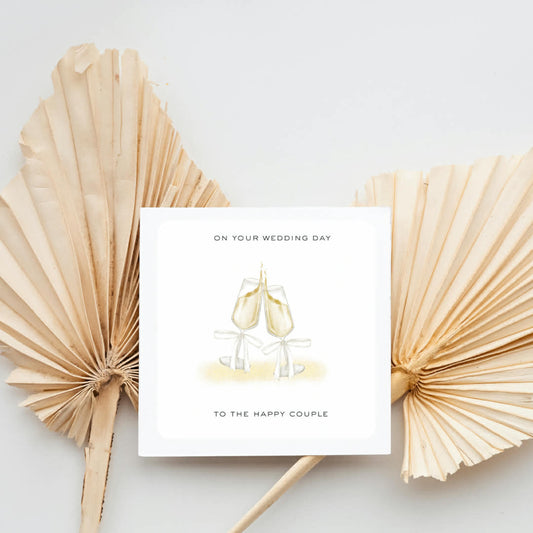 Happy Couple On Your Wedding Day Card