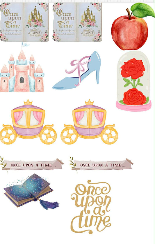 Once Upon A Time Themed Sticker Set Up