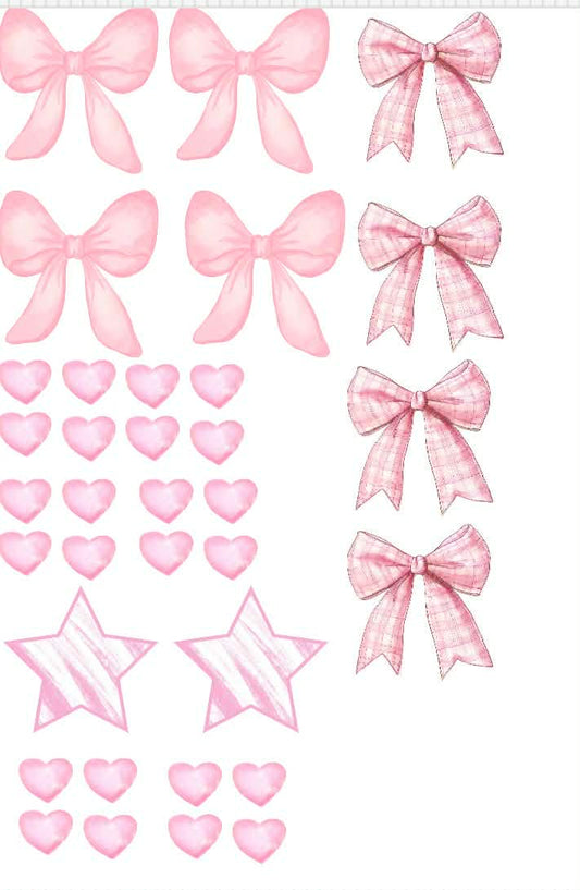 Bow Themed Sticker Set Up