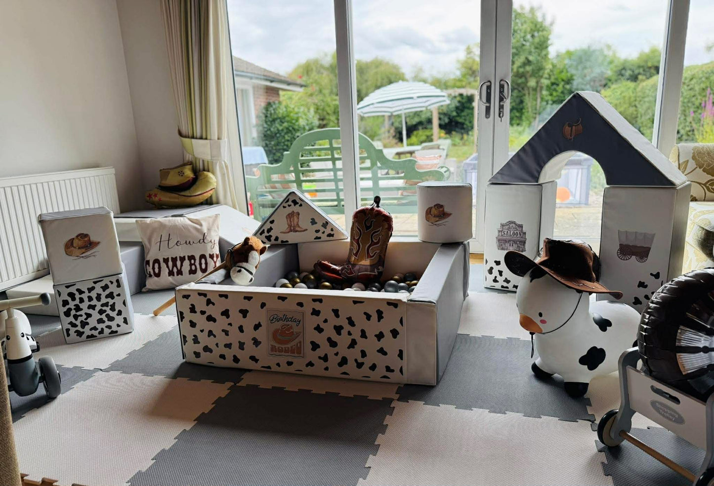 First Rodeo Themed Sticker Set Up