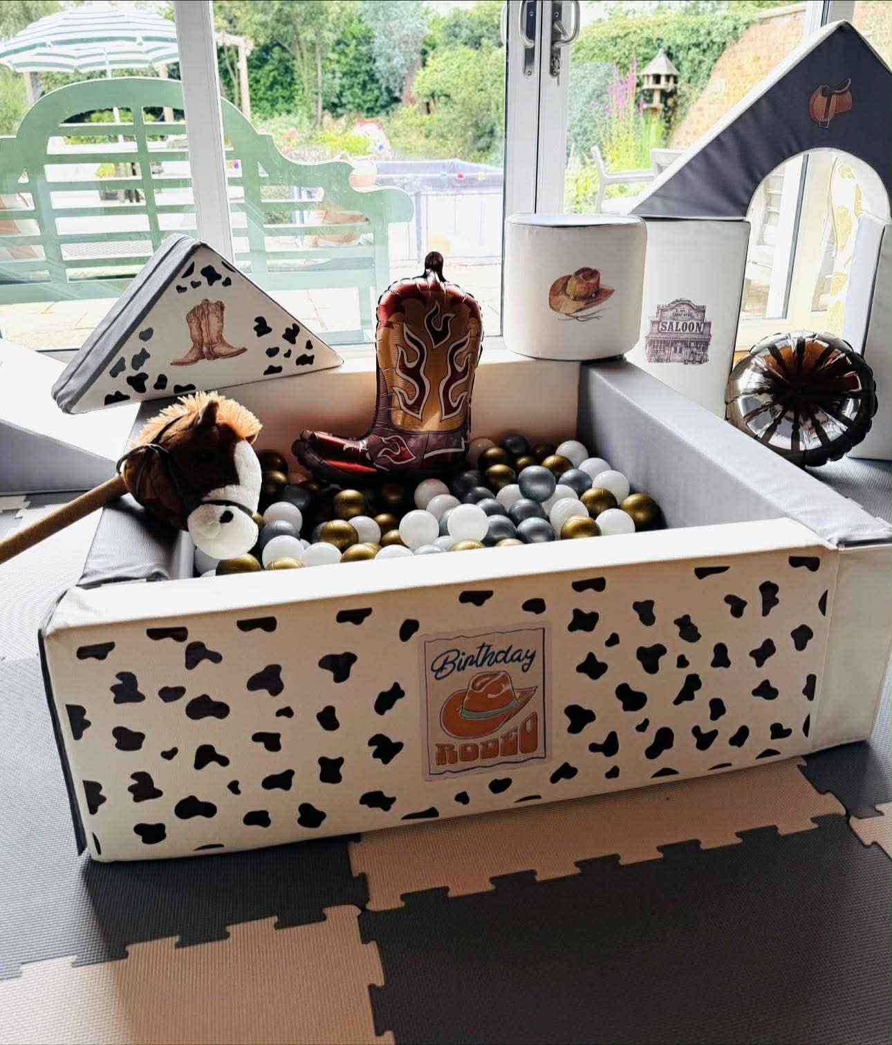 First Rodeo Themed Sticker Set Up