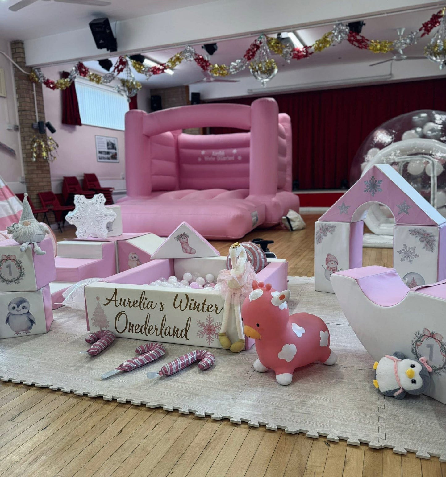 Winter Wonderland Themed Sticker Set Up