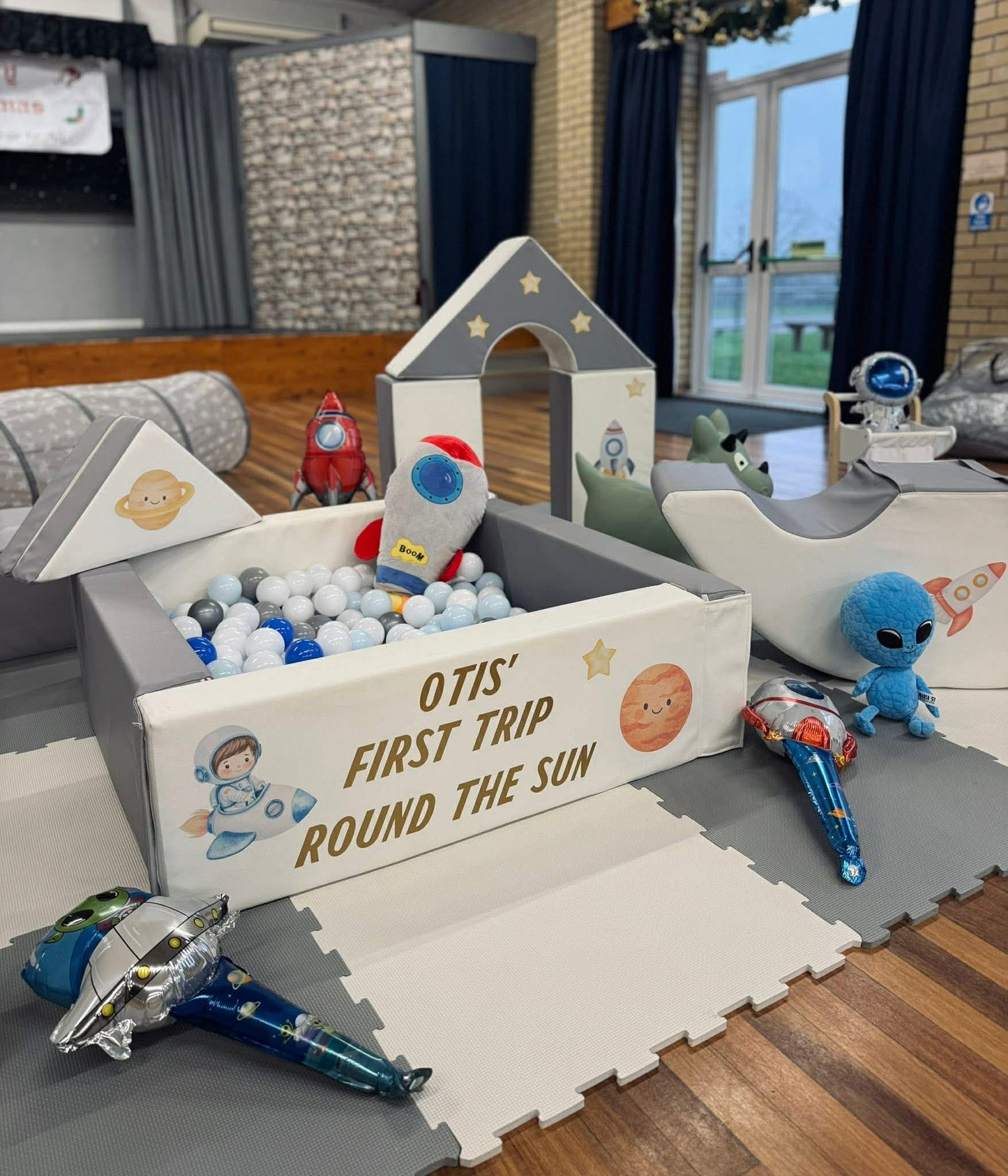 Space Themed Sticker Set Up