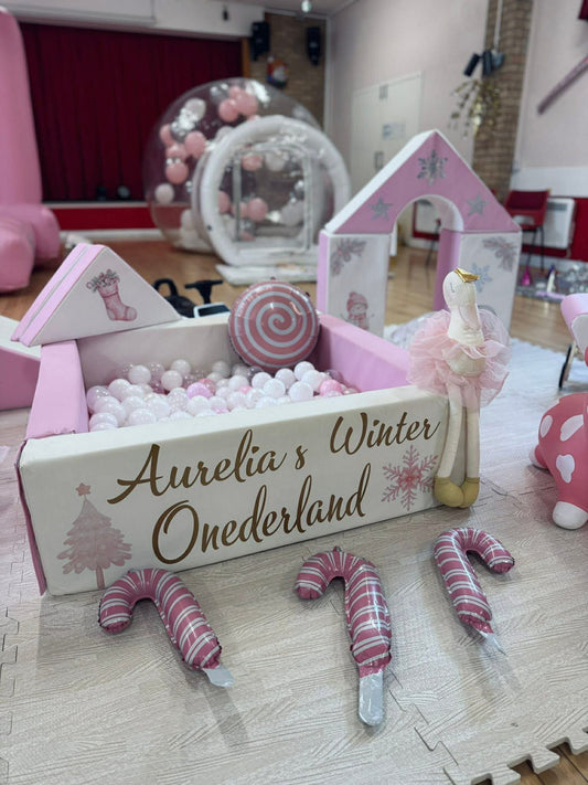 Winter Wonderland Themed Sticker Set Up