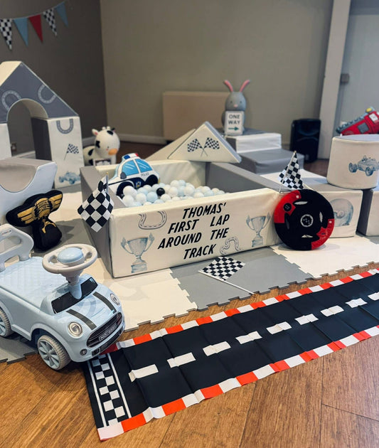 Racing Car Themed Sticker Set Up