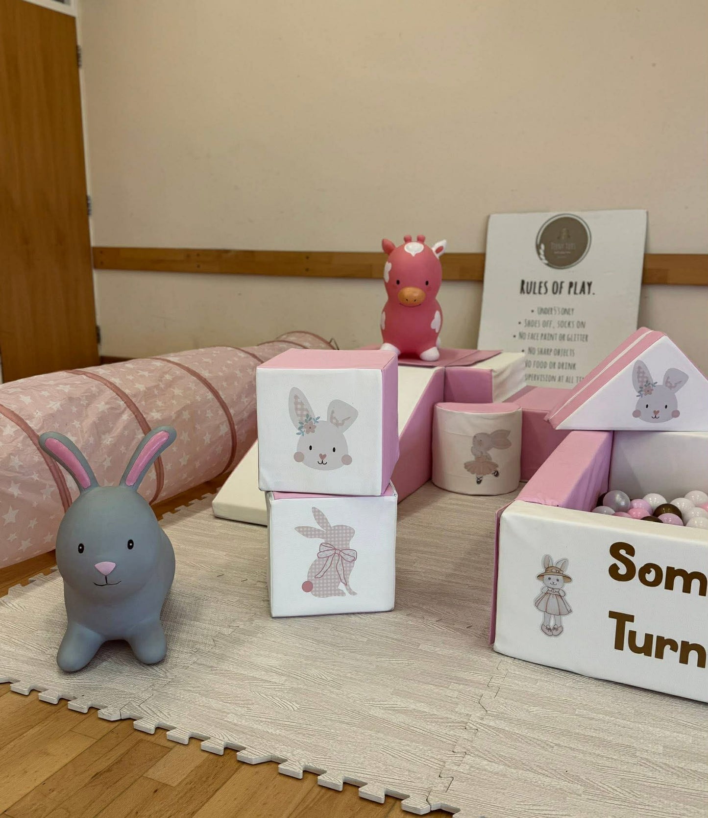 Bunny Themed Sticker Set Up