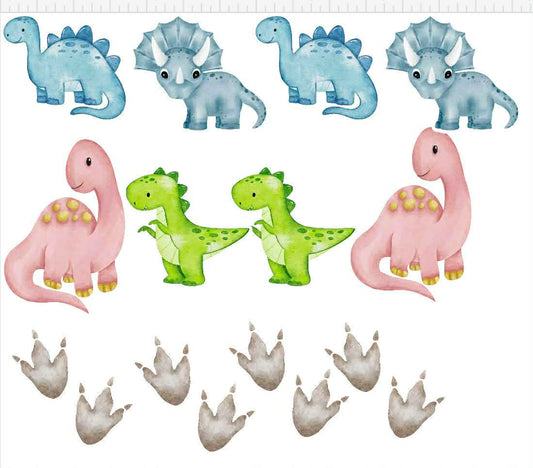 Dinosaur Themed Sticker Set Up