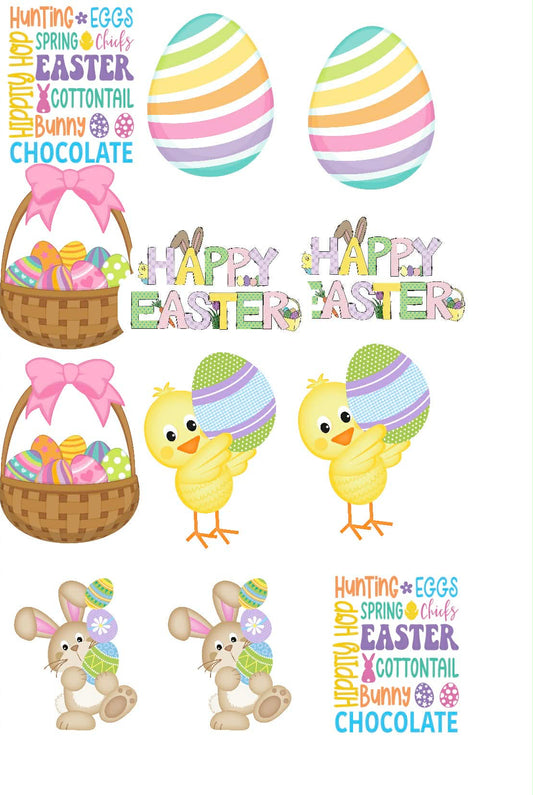 Easter Themed Sticker Set Up