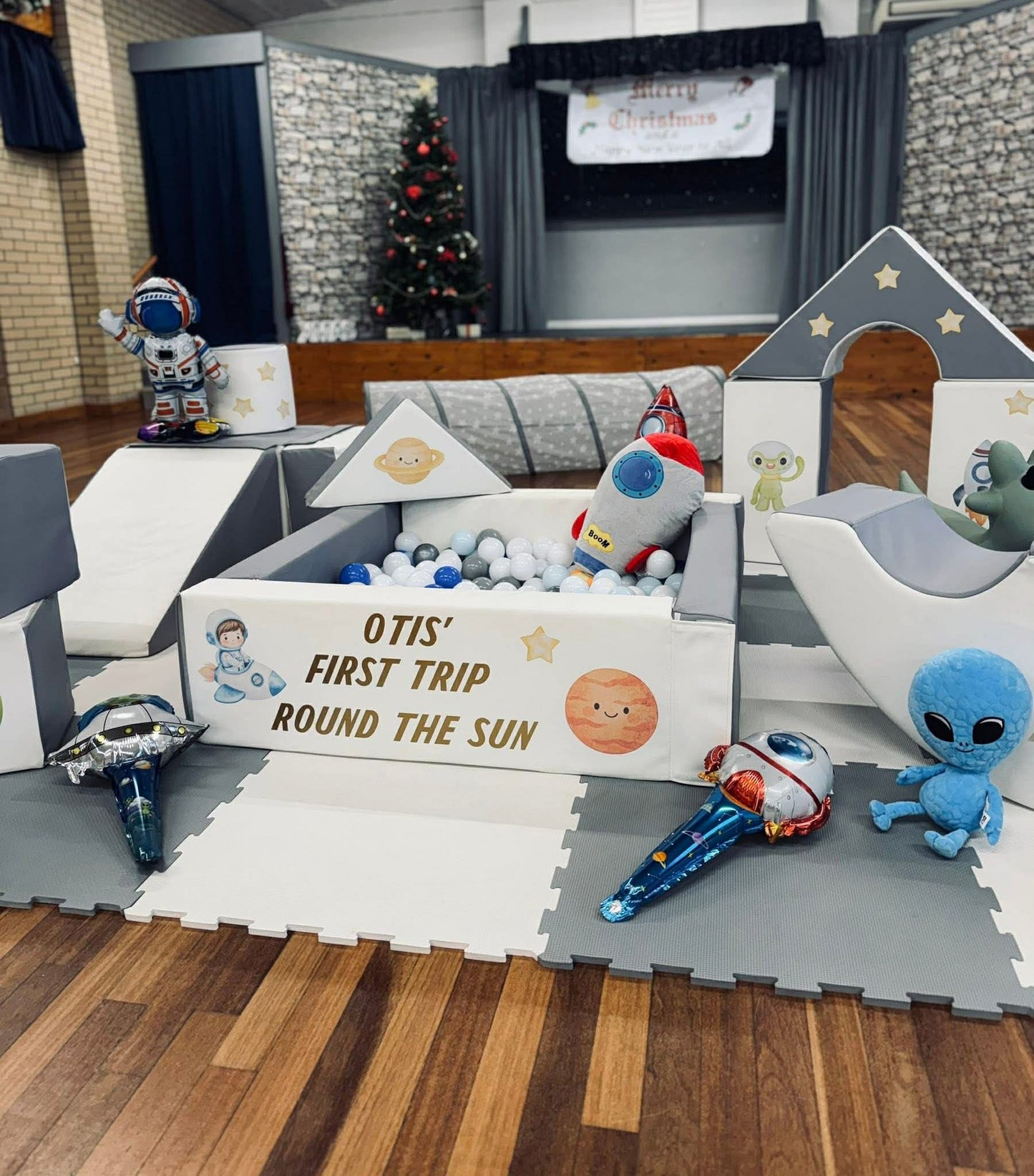 Space Themed Sticker Set Up