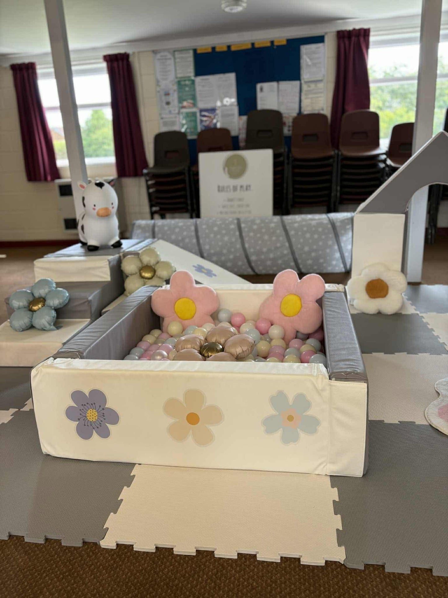 Floral Themed Sticker Set Up