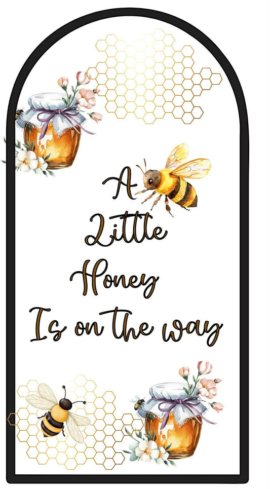 Little Honey Arch Board Vinyl & Sticker Set Up