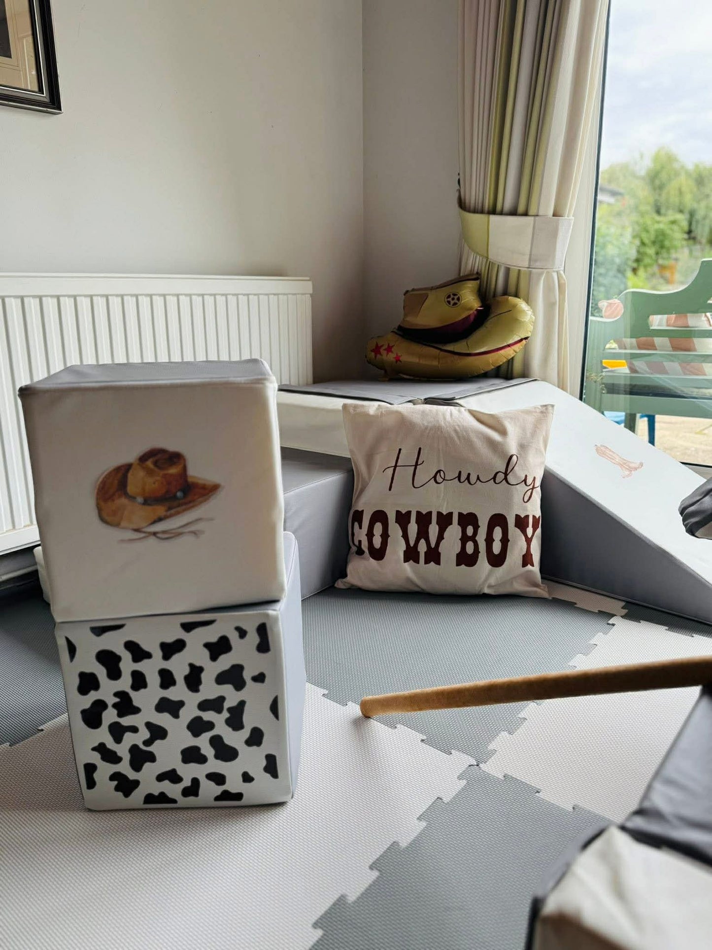 First Rodeo Themed Sticker Set Up