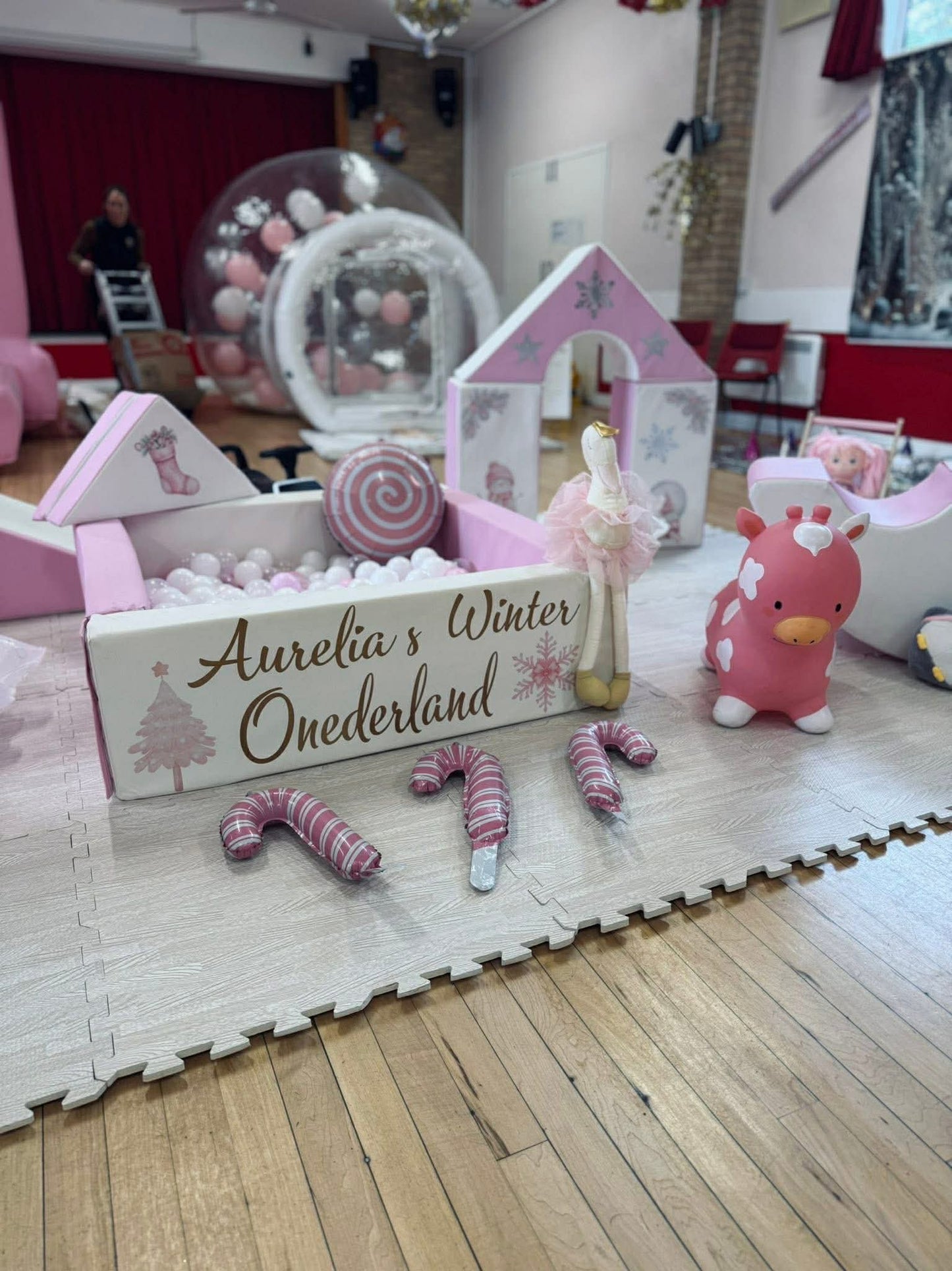 Winter Wonderland Themed Sticker Set Up