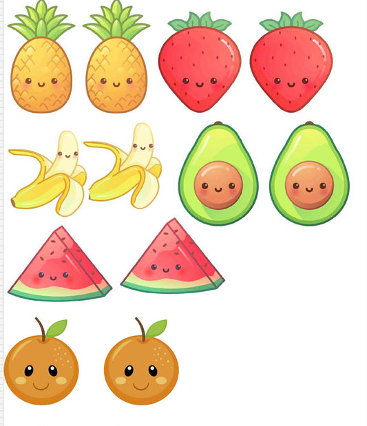 Two-ty Fruity Themed Sticker Set Up