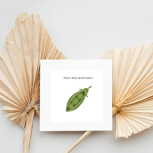 Hap-pea Birthday Card
