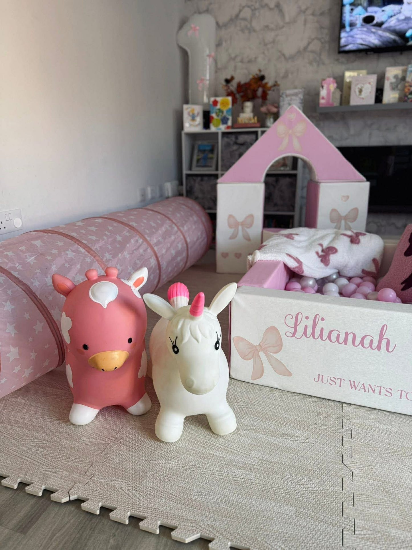 Bow Themed Sticker Set Up