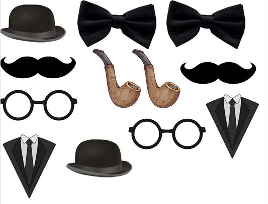 Little Mister Themed Sticker Set Up