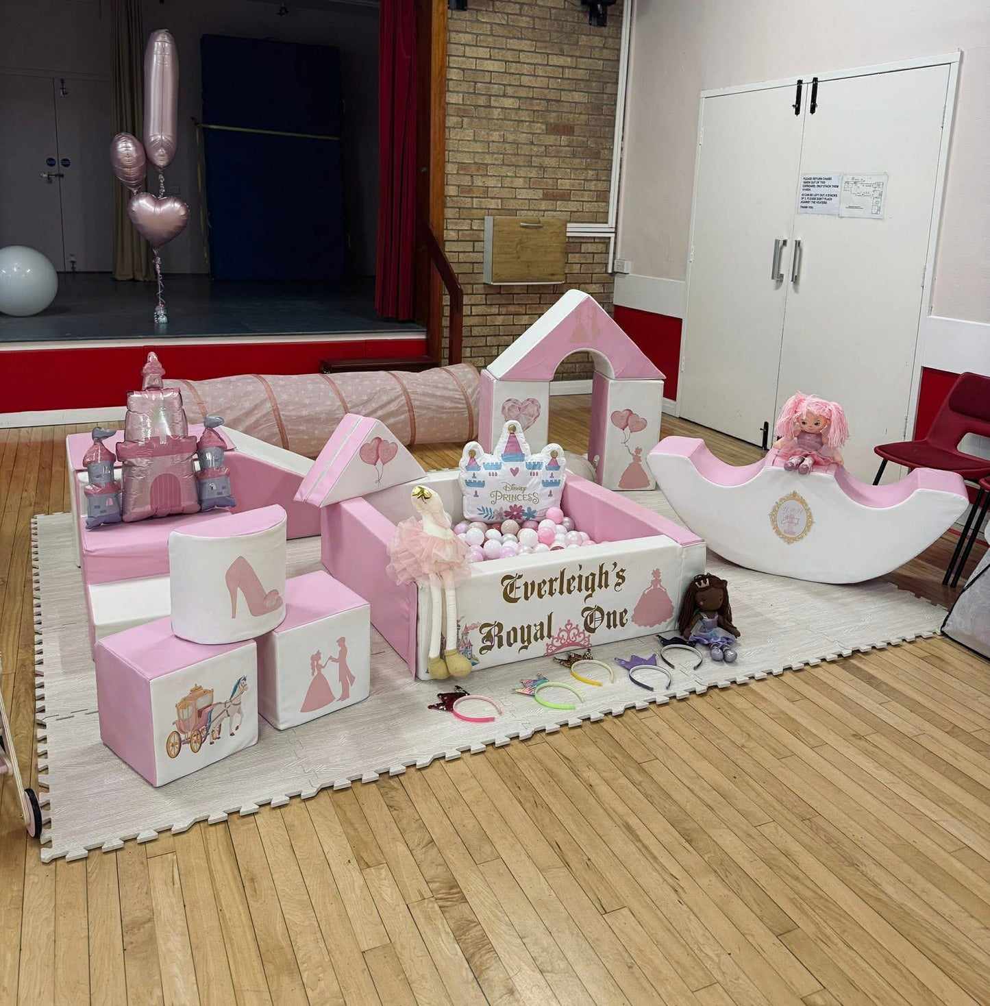 Royal Princess Themed Sticker Set Up